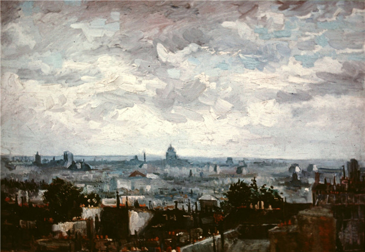 View Of The Roofs Of Paris Van Gogh Oil Painting